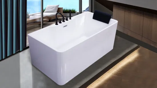 Vasca da bagno SPA indipendente per vasca da bagno in superficie solida acrilica di moda con produzione in fabbrica