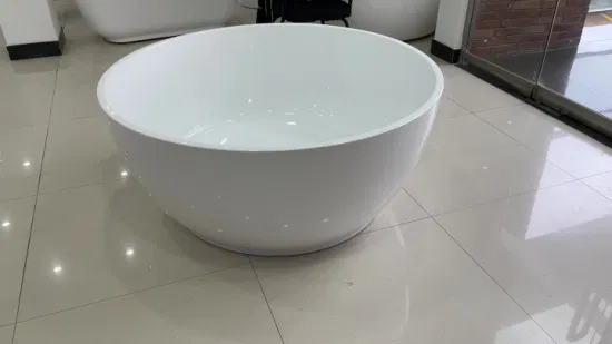 La fabbrica della Cina personalizza la vasca da bagno indipendente acrilica della vasca da bagno rotonda